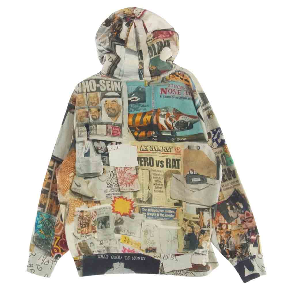 Supreme シュプリーム 21SS Dash's Wall Hooded Sweatshirt ダッシュズ ウォール フーデッド スウェット シャツ プルオーバー パーカー  総柄 マルチカラー M【中古】