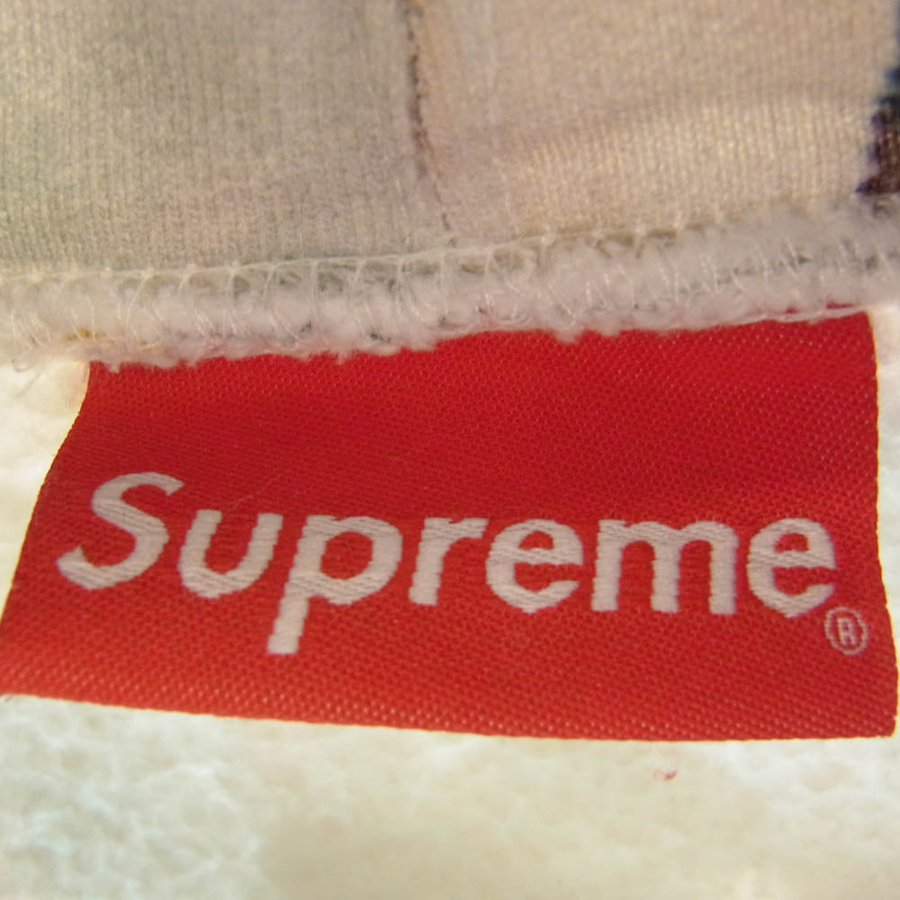 Supreme シュプリーム 21SS Dash's Wall Hooded Sweatshirt ダッシュズ ウォール フーデッド スウェット シャツ プルオーバー パーカー  総柄 マルチカラー M【中古】