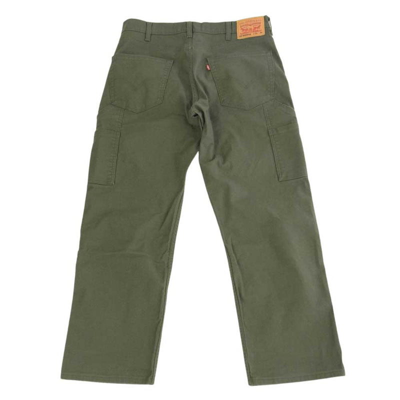 Levi's リーバイス 565 WORK WEAR コットン ワーク パンツ グリーン系 W34【中古】