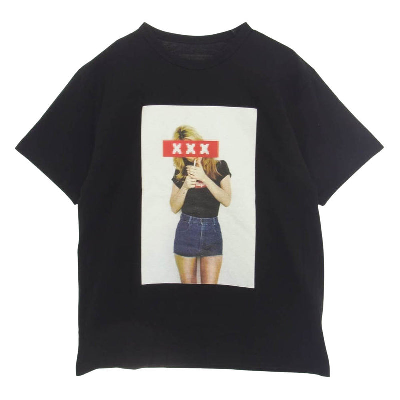 GOD SELECTION XXX ゴッドセレクション フォト プリント 半袖 Tシャツ ブラック ブラック系 XL【中古】