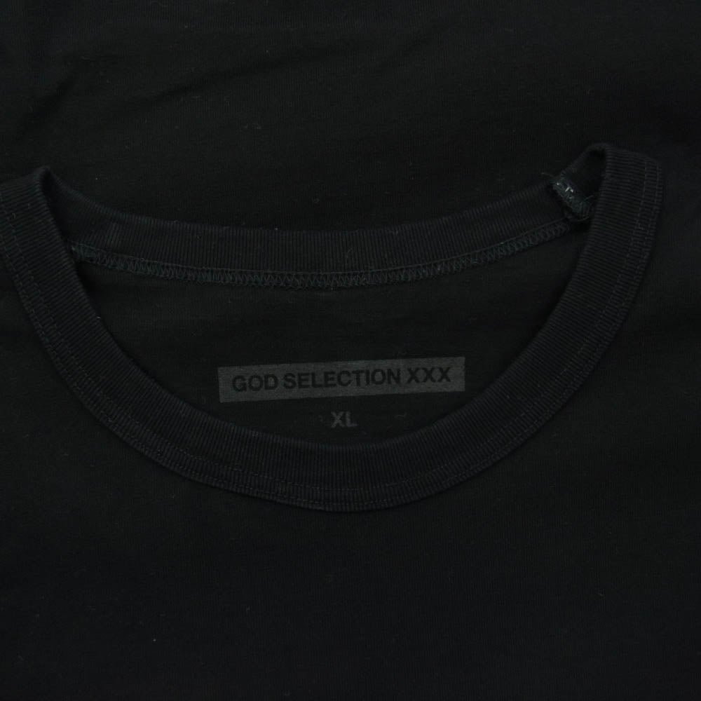 GOD SELECTION XXX ゴッドセレクション フォト プリント 半袖 Tシャツ ブラック ブラック系 XL【中古】