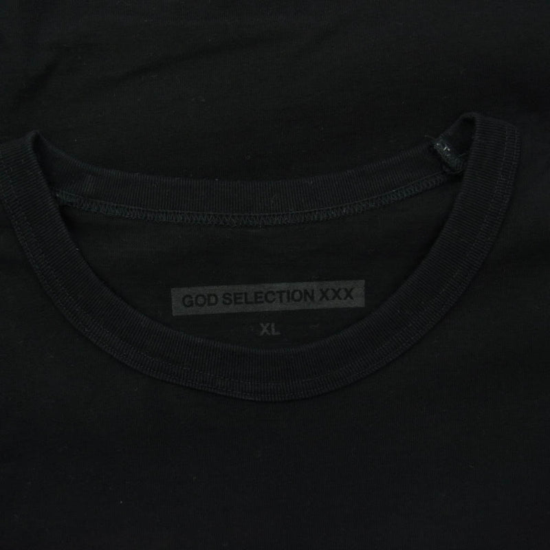 GOD SELECTION XXX ゴッドセレクション フォト プリント 半袖 Tシャツ ブラック ブラック系 XL【中古】