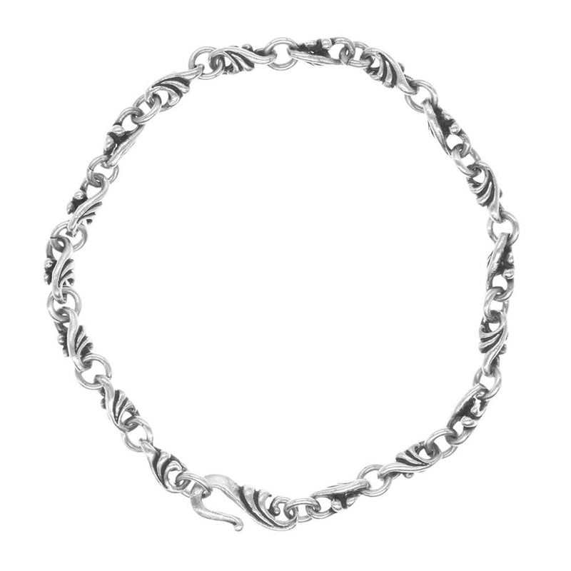 ロイヤルオーダー MEDIUM QUILL CHAIN ブレスレット 8inch シルバー系【中古】