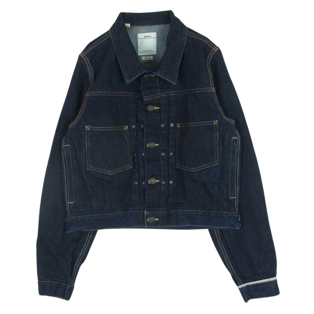 VISVIM ビズビム 18SS 0118105006001 SHORTY CHORE JKT ショート チョア デニム ジャケット Gジャン インディゴブルー系 1【中古】