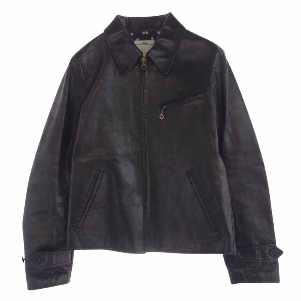 VISVIM ビズビム 14AW 0114405014001 CLIPPER JACKET クリッパー レザー ジャケット ブラック系 1【中古】