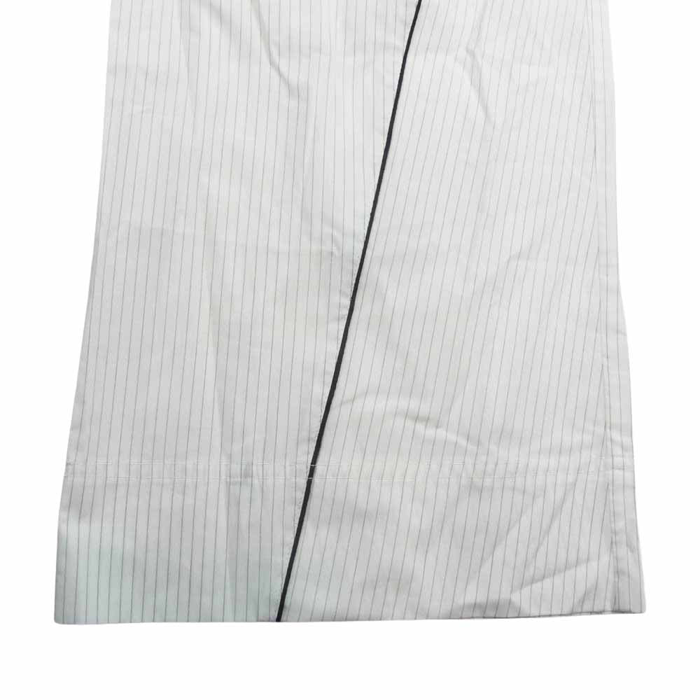 MAISON SPECIAL メゾンスペシャル 21231465315 Jacquard Belt Wide Pants ジャガードゴム ストライプ ワイド パンツ ホワイト系 36【新古品】【未使用】【中古】