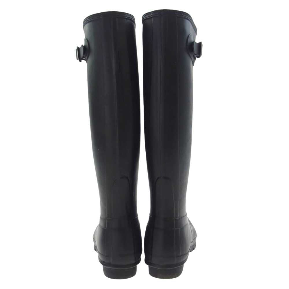 HUNTER ハンター W23499 レインブーツ シューズ 長靴 ブラック系 US7【中古】