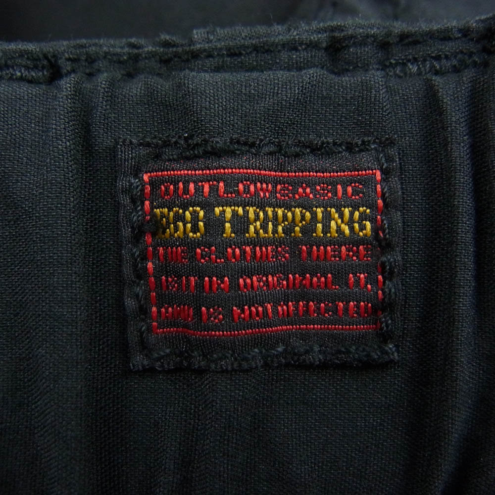 EGO TRIPPING エゴトリッピング 623452 コットン ポリエステル イージー パンツ ブラック系 33【中古】
