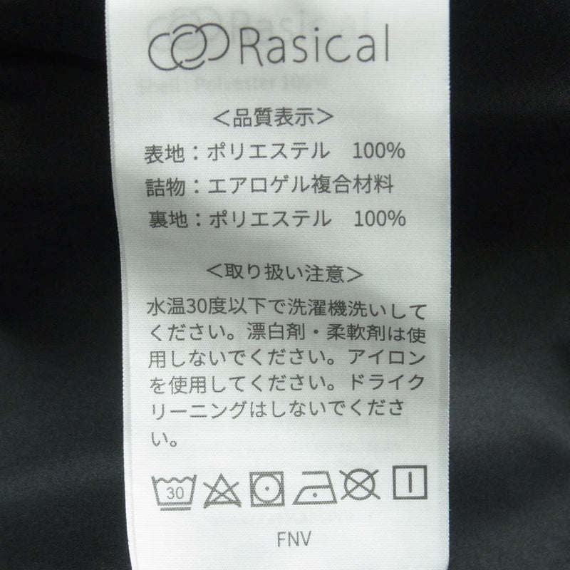 ラシカル JF5BIL1531FNV リフレクター ロゴ 止水ジップ インフード ナイロン 中綿 ジャケット ブラック系 L【中古】