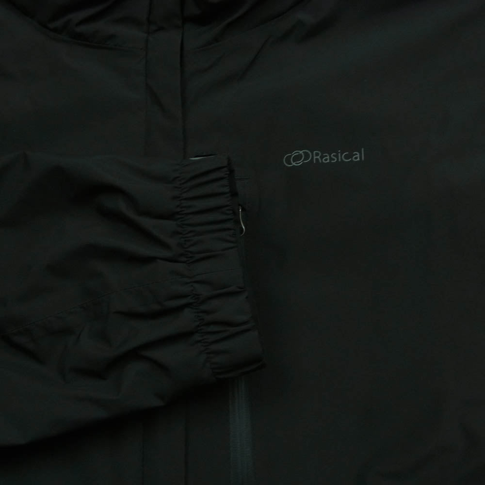 ラシカル JF5BIL1531FNV リフレクター ロゴ 止水ジップ インフード ナイロン 中綿 ジャケット ブラック系 L【中古】