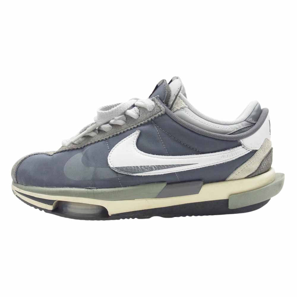 NIKE ナイキ DQ0581-001 sacai × Zoom Cortez Iron Grey サカイ × ズーム コルテッツ アイアングレー スニーカー グレー系 27cm【中古】