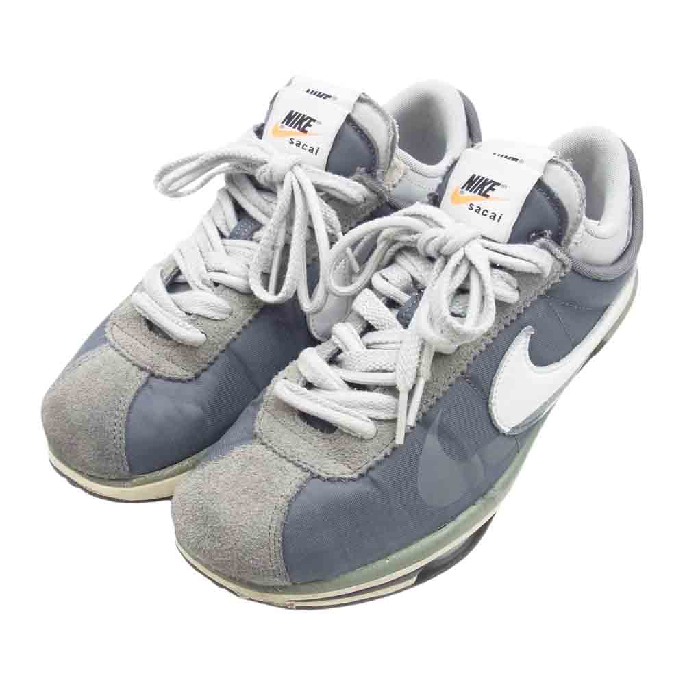 NIKE ナイキ DQ0581-001 sacai × Zoom Cortez Iron Grey サカイ × ズーム コルテッツ アイアングレー スニーカー グレー系 27cm【中古】