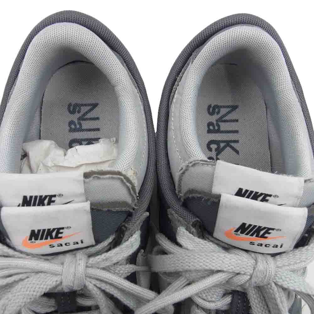 NIKE ナイキ DQ0581-001 sacai × Zoom Cortez Iron Grey サカイ × ズーム コルテッツ アイアングレー スニーカー グレー系 27cm【中古】