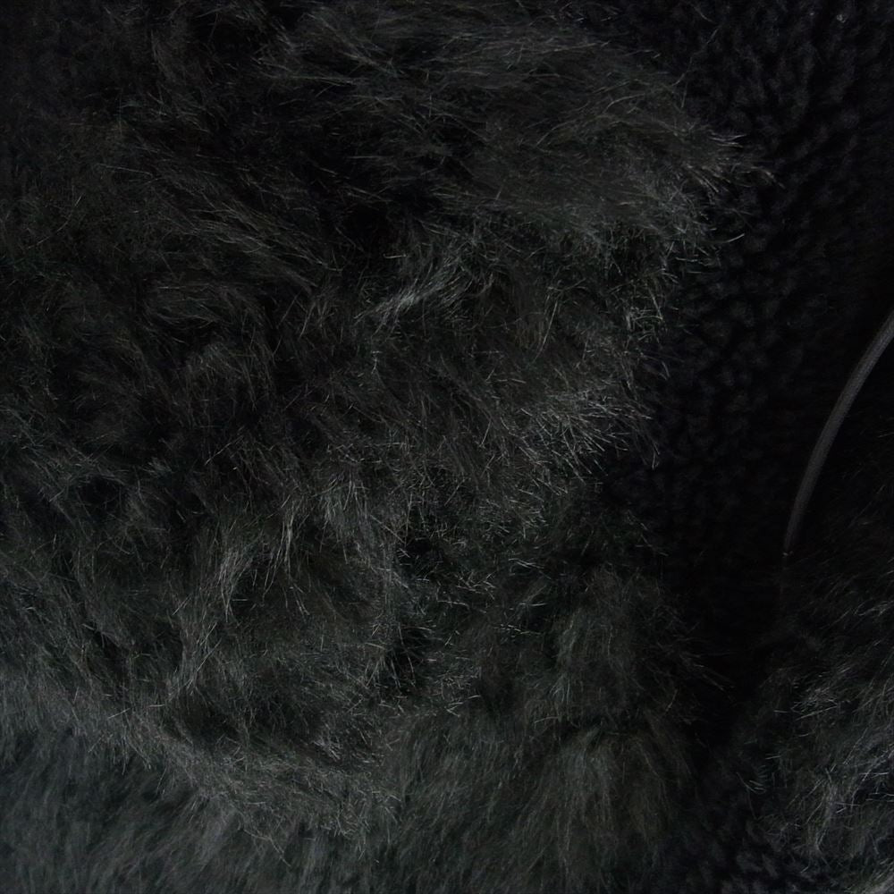 Sacai サカイ 24-03518M Faux Shearling x Faux Fur Hoodie フェイクシアリング フェイク ファー フーディジャケット ブラック系 1【極上美品】【中古】