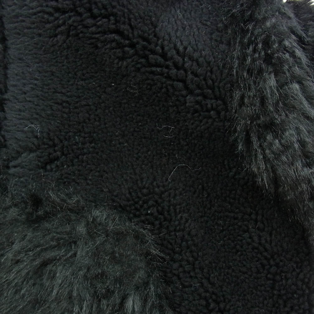 Sacai サカイ 24-03518M Faux Shearling x Faux Fur Hoodie フェイクシアリング フェイク ファー フーディジャケット ブラック系 1【極上美品】【中古】