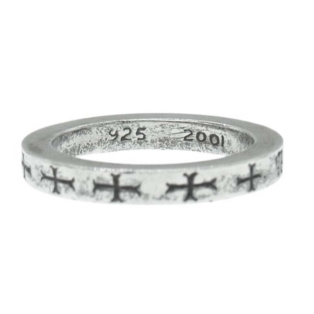 CHROME HEARTS クロムハーツ（原本無） 3mm SPACER NYC FUCKYOU 3mmスペーサー ニューヨーク ファックユー シルバー リング 17.5号【中古】