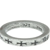 CHROME HEARTS クロムハーツ（原本無） 3mm SPACER NYC FUCKYOU 3mmスペーサー ニューヨーク ファックユー シルバー リング 17.5号【中古】