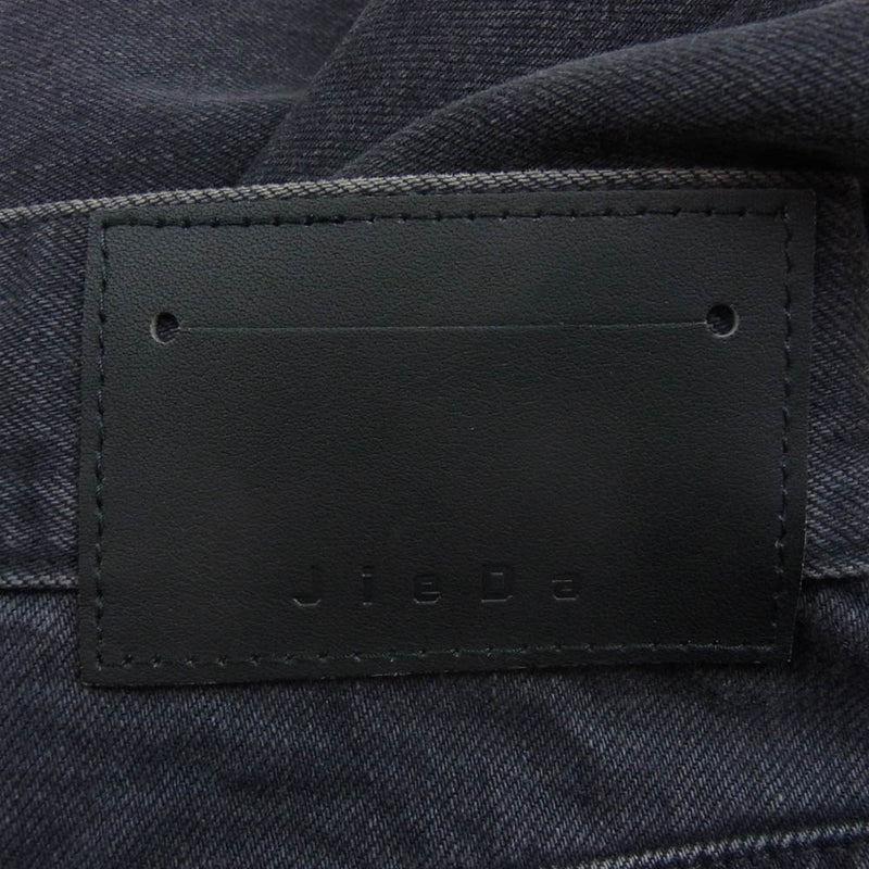 Jieda ジエダ Jie-24S-PT01 CUTTING WIDE DENIM カッティング ワイド デニムパンツ ジーンズ ブラック系 2【新古品】【未使用】【中古】