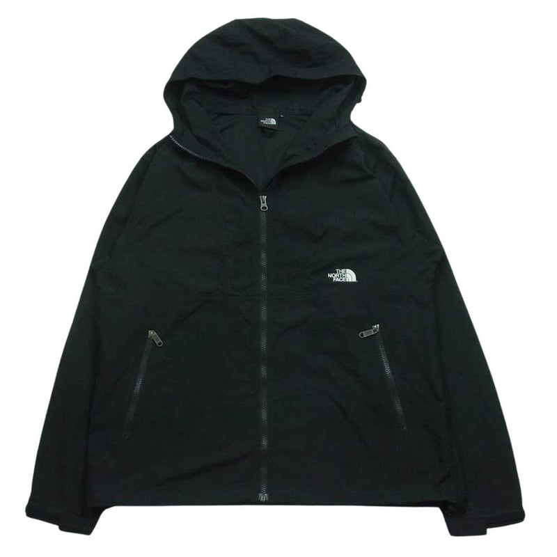 THE NORTH FACE ノースフェイス NP71830 COMPACT JACKET コンパクト ジャケット マウンテン パーカー ブラック系 L【中古】