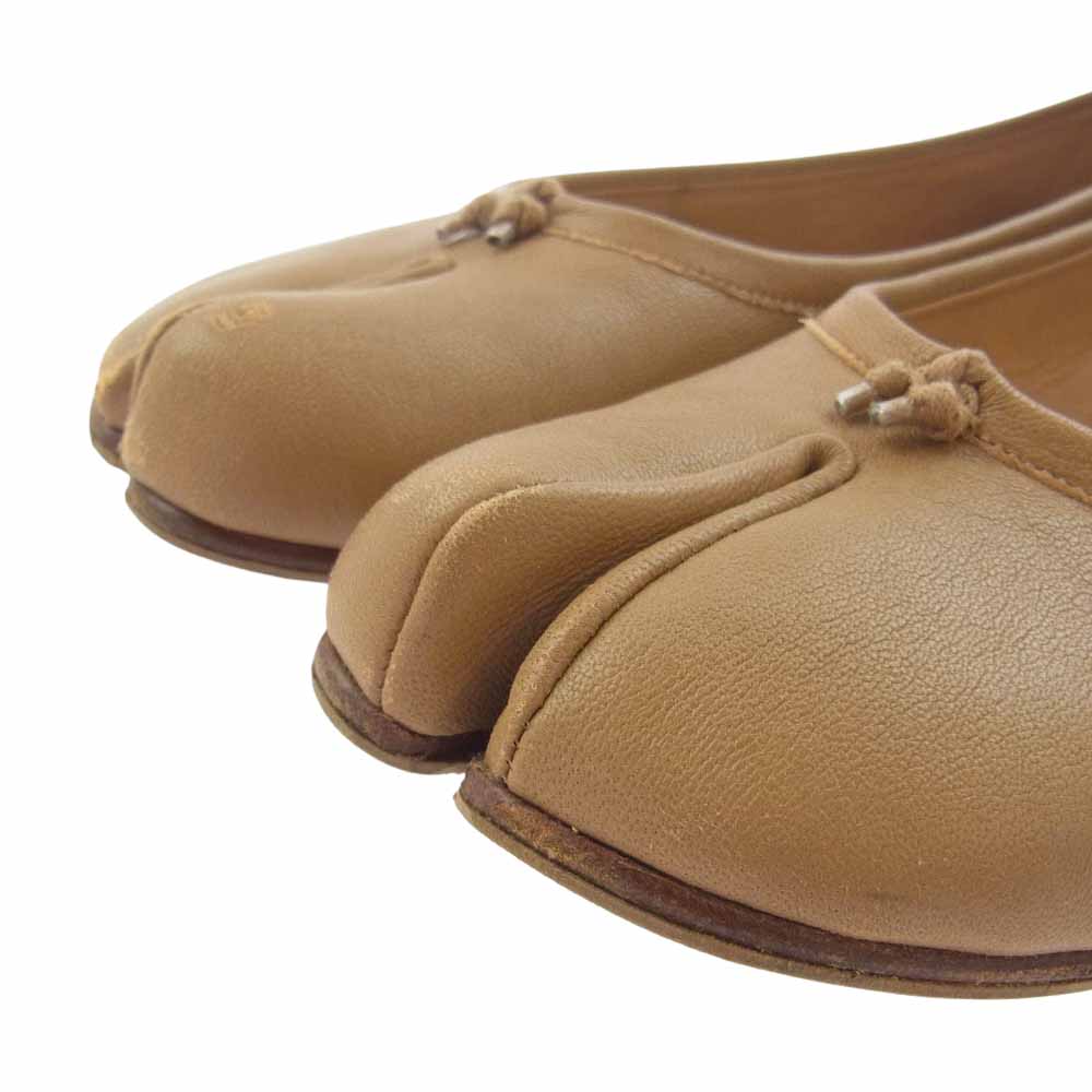 MAISON MARGIELA メゾンマルジェラ S58WZ0042 足袋 タビ バレエシューズ ベージュ系 38【中古】