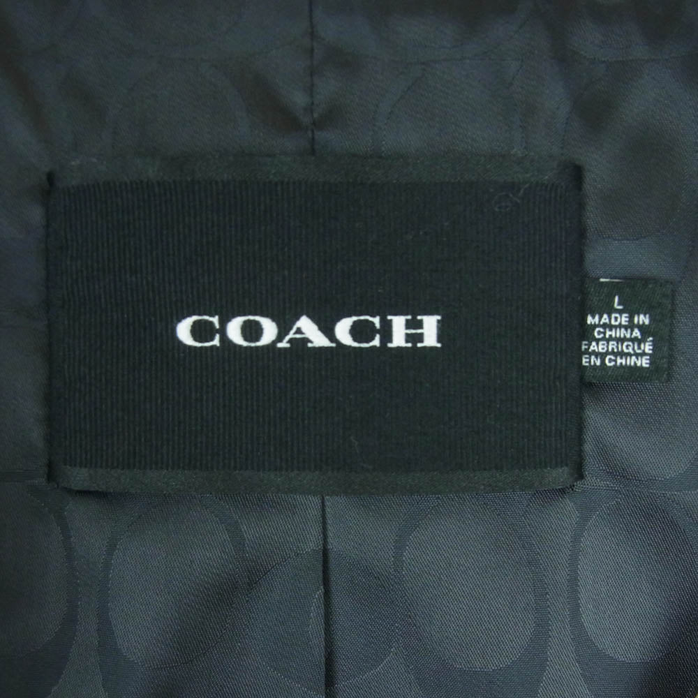 COACH コーチ CB618 シグネチャー スーベニア ジャケット スタジャン ブルゾン 中国製 ライトブラウン系 L【中古】