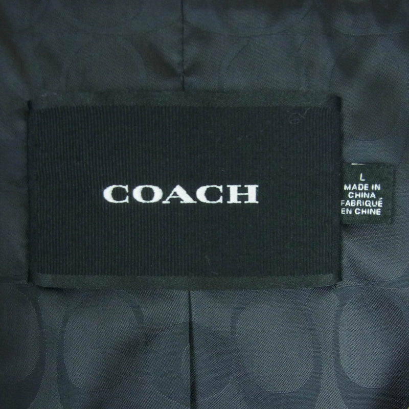 COACH コーチ CB618 シグネチャー スーベニア ジャケット スタジャン ブルゾン 中国製 ライトブラウン系 L【中古】