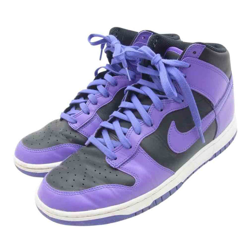 NIKE ナイキ DV0829-500 Dunk High Psychic Purple  ダンク ハイ サイキックパープル ハイカット スニーカー ブラック系 パープル系 28.5cm【中古】