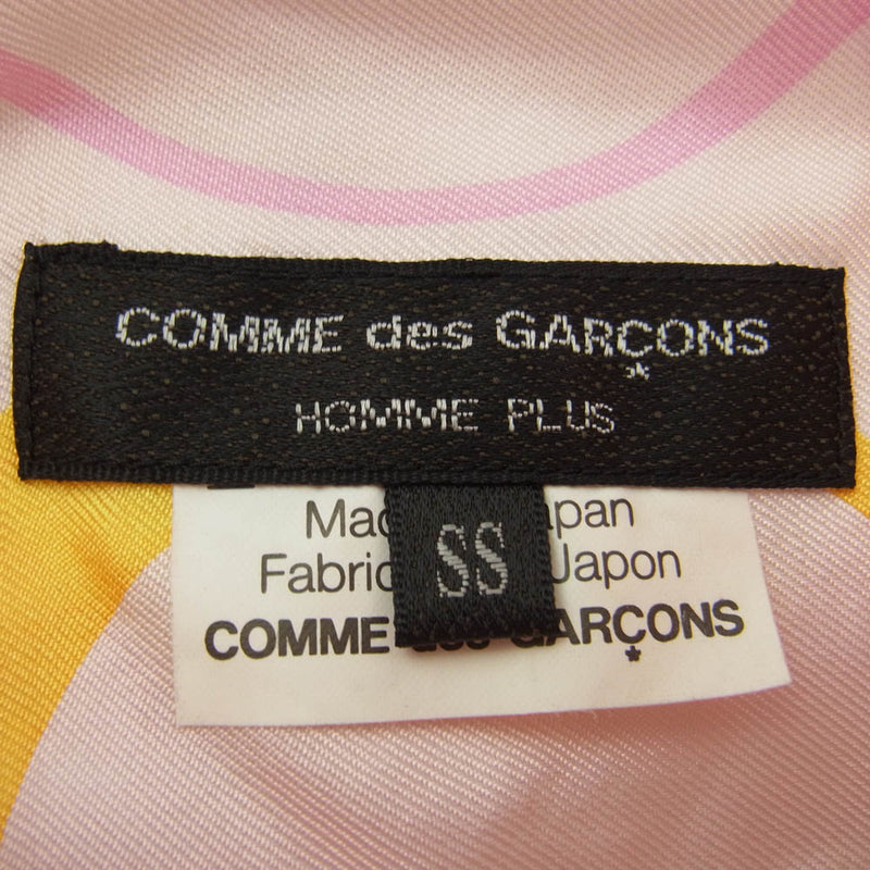 COMME des GARCONS HOMME PLUS コムデギャルソンオムプリュス AD2007 PT-B052 総柄 シルク サークルデザイン 長袖 シャツ マルチカラー系 XS【中古】