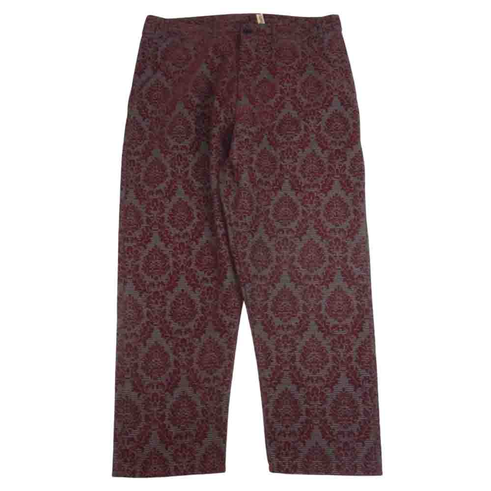 COMME des GARCONS コムデギャルソン 本ライン AD1996 90s ヴィンテージ GP-04021S 総フロッキープリント ストレート ワイド パンツ エンジ系 S【中古】