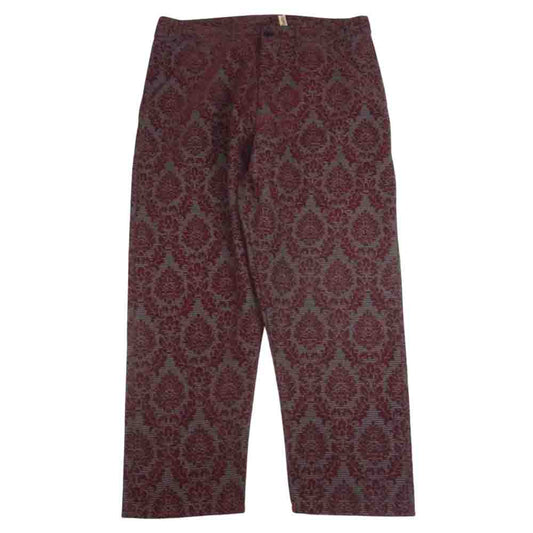 COMME des GARCONS コムデギャルソン 本ライン AD1996 90s ヴィンテージ GP-04021S 総フロッキープリント ストレート ワイド パンツ エンジ系 S【中古】