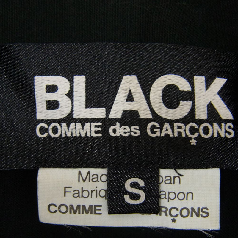 BLACK COMME des GARCONS ブラックコムデギャルソン AD2009 1E-B212 ビッグ ボタン 長袖 シャツ ブラック系 S【中古】