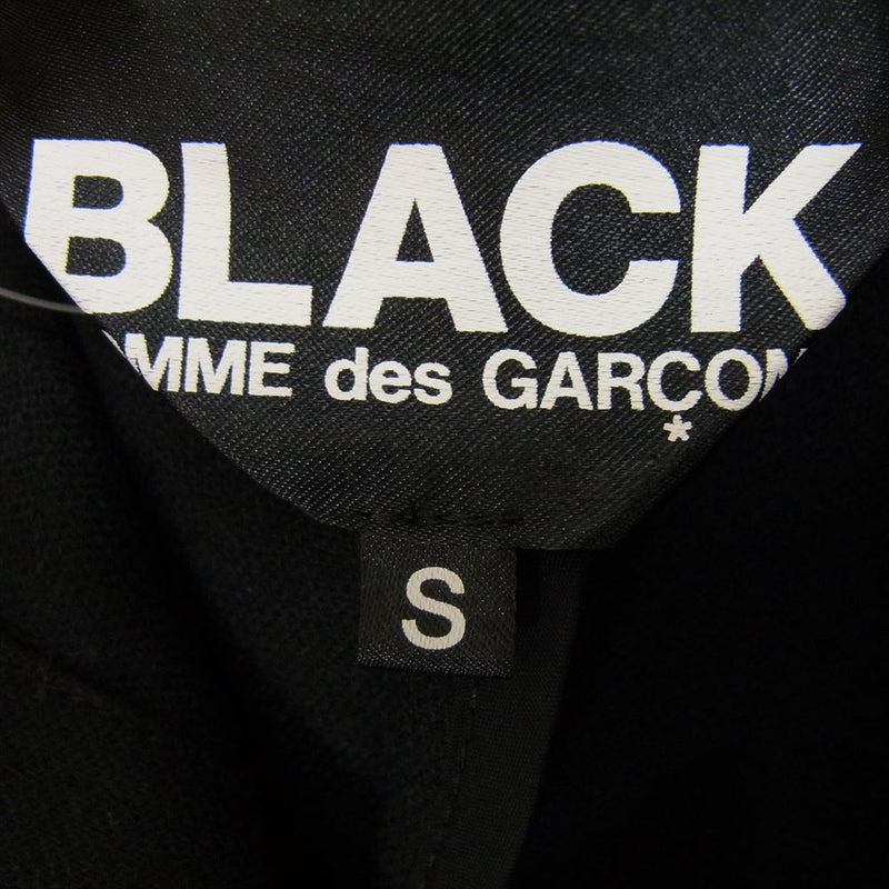 BLACK COMME des GARCONS ブラックコムデギャルソン AD2010 1F-J215 5 背面ギャザー フード ジャケット ブラック系 S【中古】