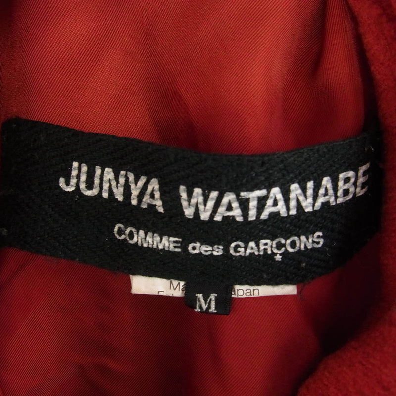 JUNYA WATANABE COMME des GARCONS ジュンヤワタナベコムデギャルソン AD2007 JT-J040 ウール 縮絨 再構築 ダブル ライダース ジャケット M レッド系 M【中古】