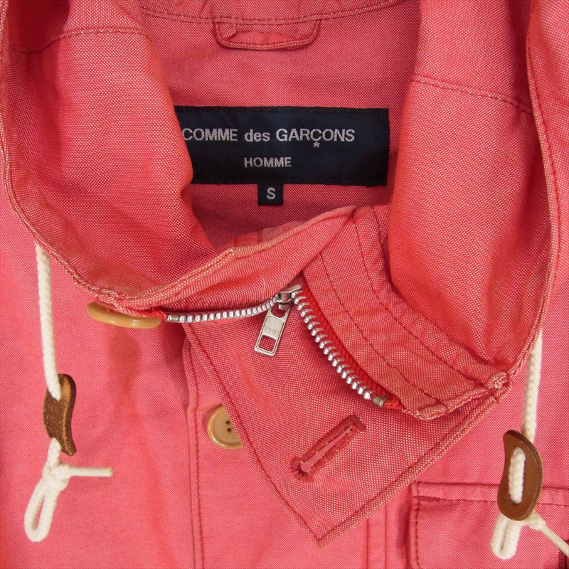 COMME des GARCONS HOMME コムデギャルソンオム AD2010 HG-J047 紺タグ 綿マウンテンパーカー レッド系 S【中古】