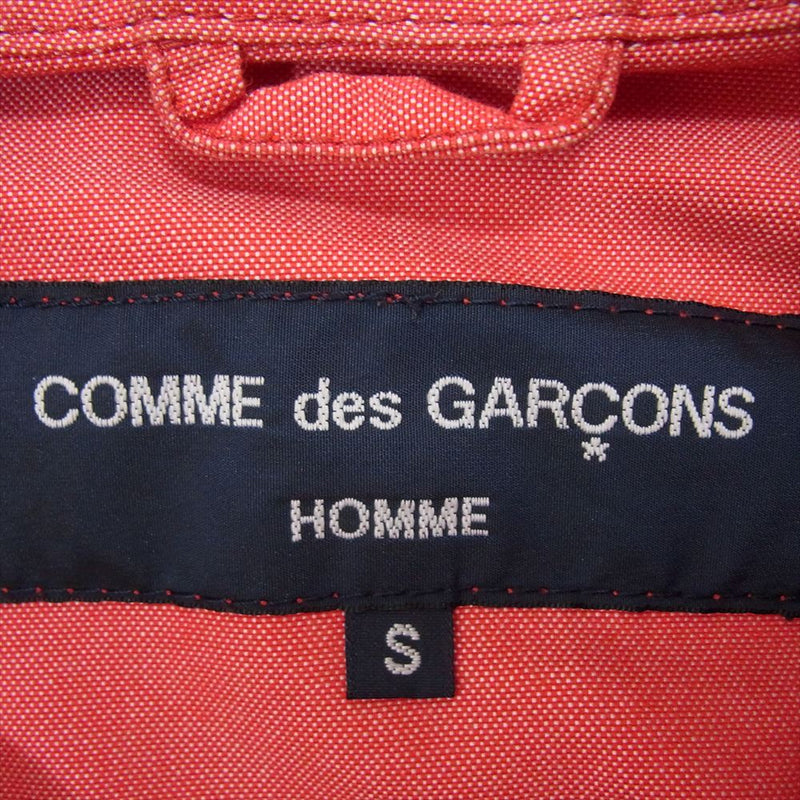 COMME des GARCONS HOMME コムデギャルソンオム AD2010 HG-J047 紺タグ 綿マウンテンパーカー レッド系 S【中古】