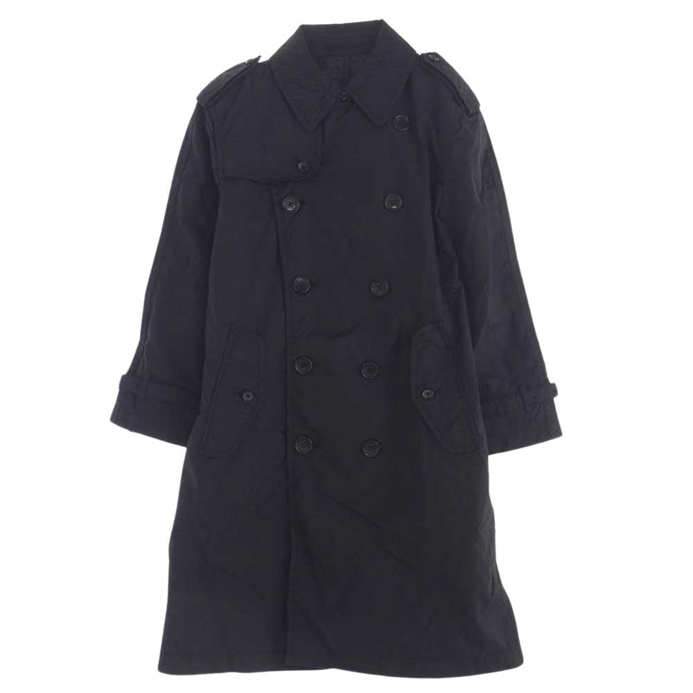 COMME des GARCONS HOMME コムデギャルソンオム AD2007 HT-C016 ナイロン トレンチコート ブラック系 S【中古】