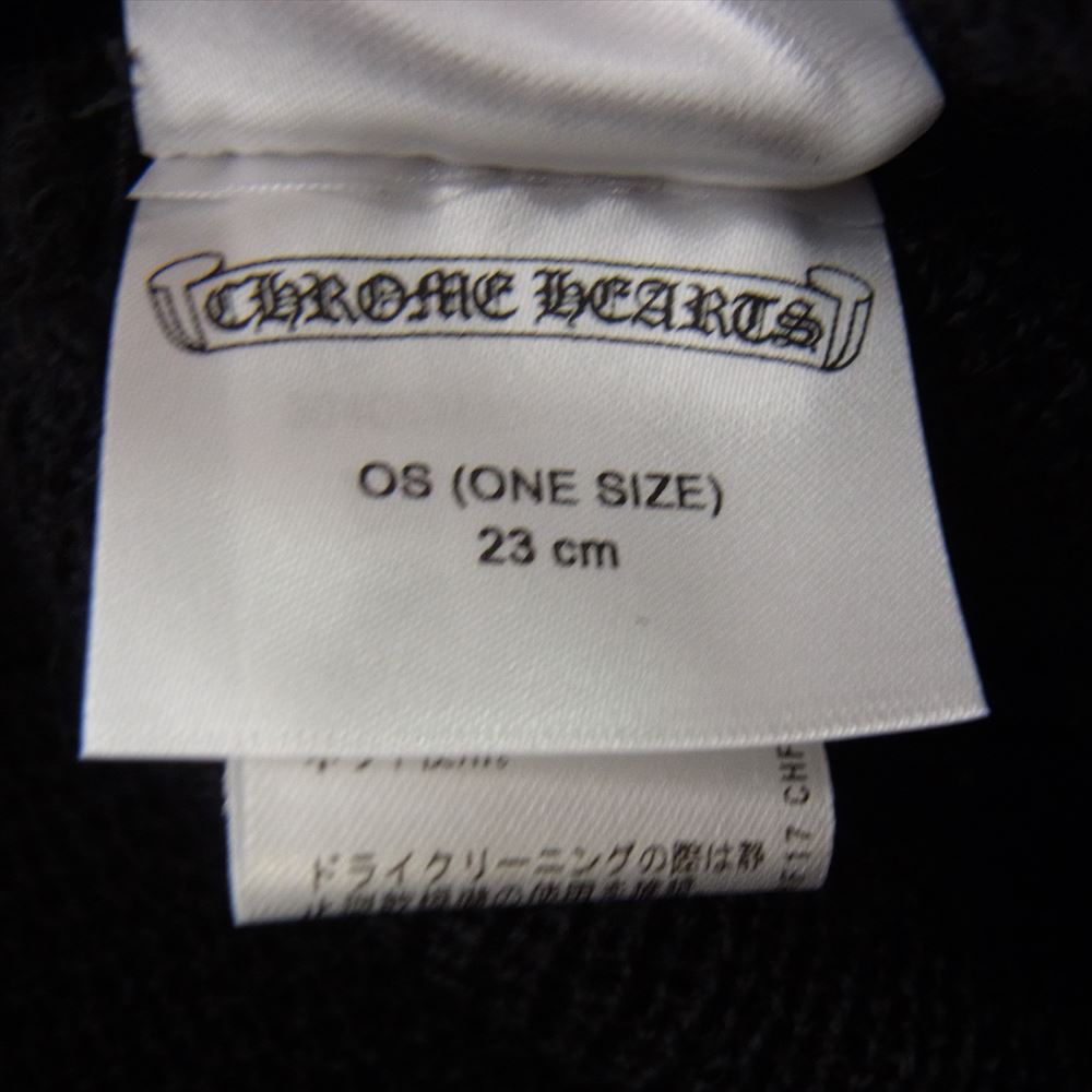 CHROME HEARTS クロムハーツ（原本無） ユナイテッドアローズ レシート付属 WOOL WATCH CAP ウール ワッチ キャップ CHプラス刺繍 ビーニー ニット キャップ ブラック系 OS(23cm)【新古品】【未使用】【中古】