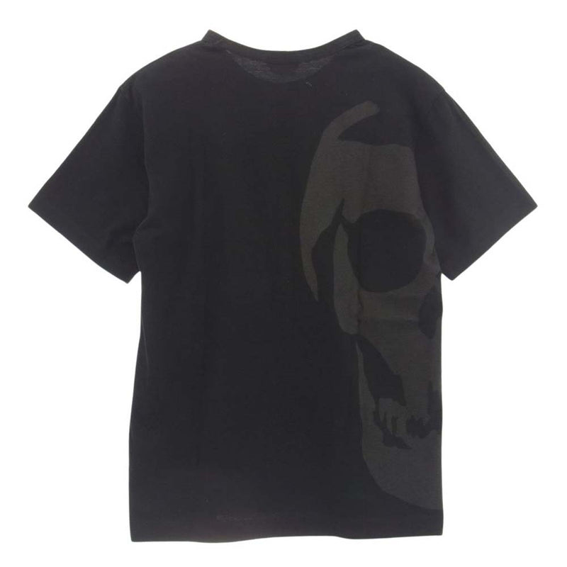 COMME des GARCONS HOMME PLUS コムデギャルソンオムプリュス AD2010 PG-T008 11SS Skull of Life スカルオブライフ期 背面半ドクロ ハーフスカル バックプリント 半袖 Tシャツ ブラック系 S【中古】