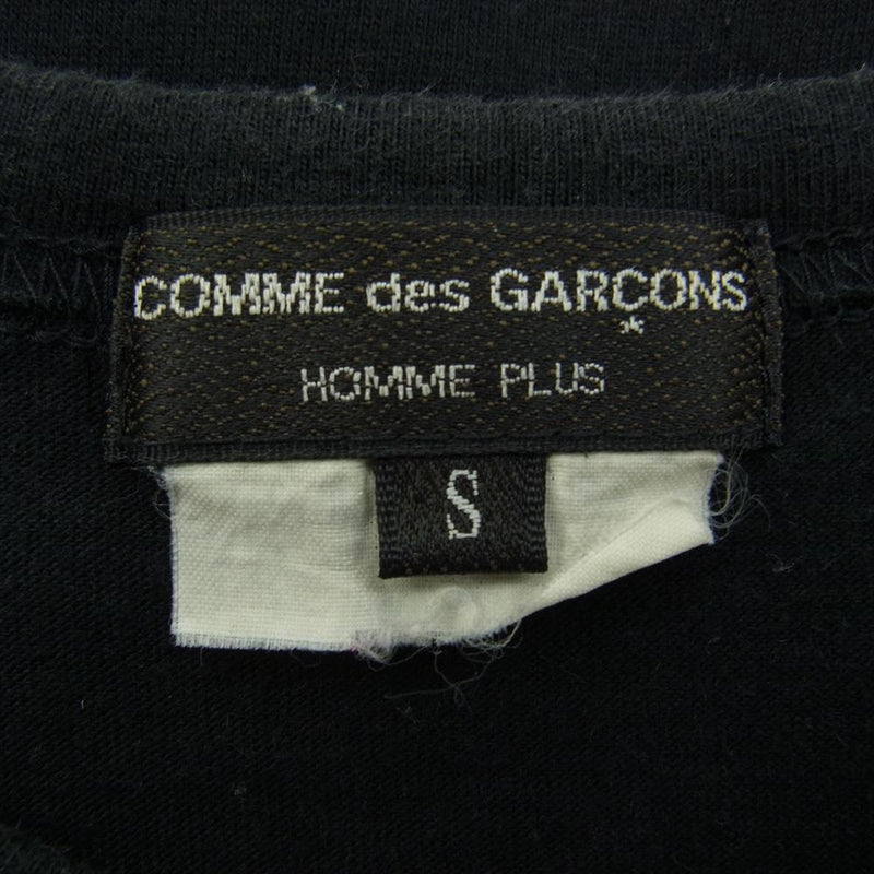 COMME des GARCONS HOMME PLUS コムデギャルソンオムプリュス AD2010 PG-T008 11SS Skull of Life スカルオブライフ期 背面半ドクロ ハーフスカル バックプリント 半袖 Tシャツ ブラック系 S【中古】