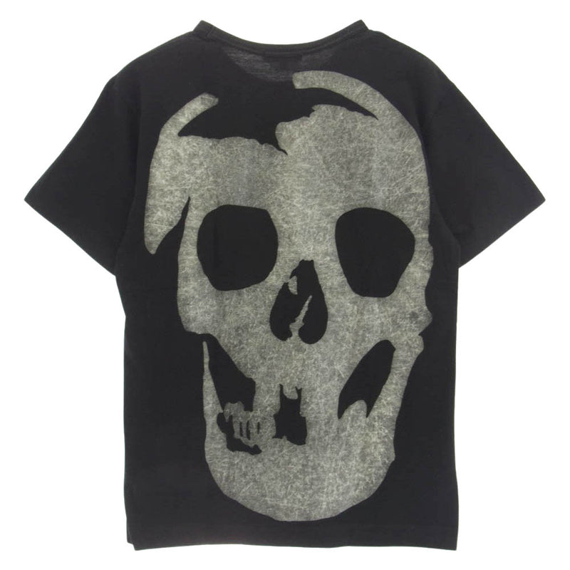 COMME des GARCONS HOMME PLUS コムデギャルソンオムプリュス AD2010 PG-T007 11SS Skull of Life スカルオブライフ期 背面ドクロ スカル バックプリント 半袖 Tシャツ ブラック系 S【中古】