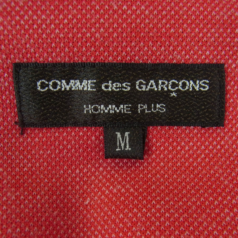 COMME des GARCONS HOMME PLUS コムデギャルソンオムプリュス AD2003 PK-T025 カーブ期 切り替え ジップ ポケット トラック パンツ レッド系 M【中古】