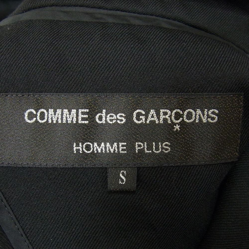 COMME des GARCONS HOMME PLUS コムデギャルソンオムプリュス AD2007 PT-J005 MYWAY期 マイウェイ期 ウール チェスターコート ドクタージャケット ブラック系 S【中古】