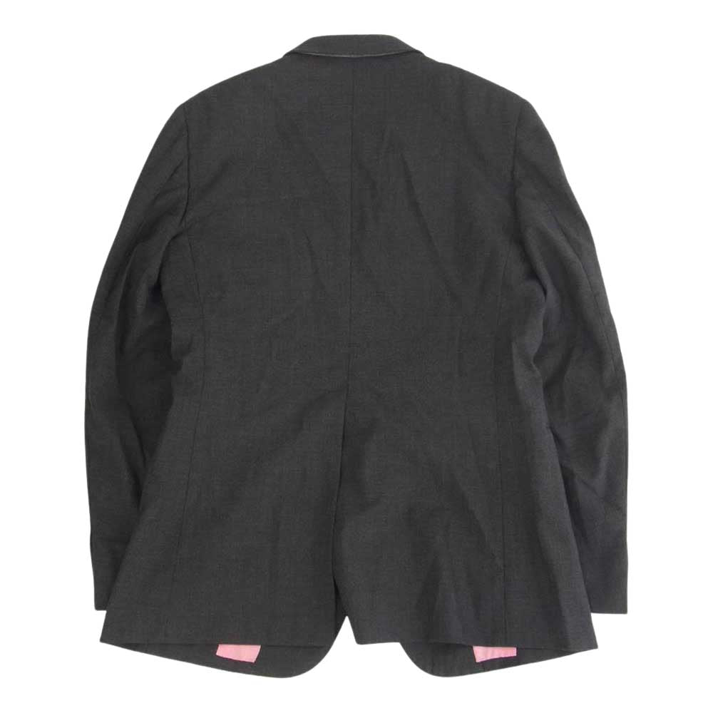 COMME des GARCONS HOMME PLUS コムデギャルソンオムプリュス AD2005 PO-J090 PO-P069 裏地ピンク 1Bテーラードジャケット スラックスパンツ スーツ セットアップ グレー系 ジャケット M/パンツ L【中古】