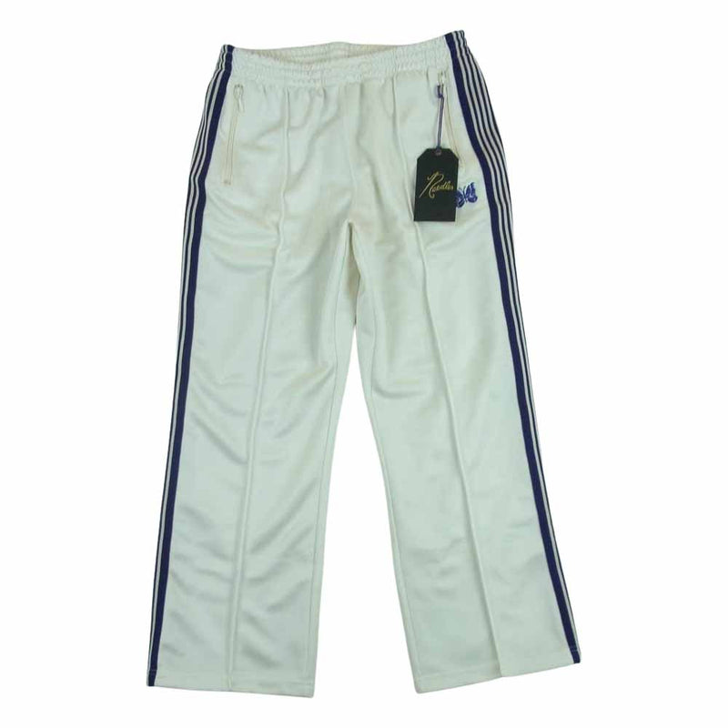 Needles ニードルス MR286 Track Pant サイドライン トラック パンツ オフホワイト系 パープル系 L【極上美品】【中古】