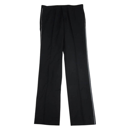 COMME des GARCONS HOMME PLUS コムデギャルソンオムプリュス AD2007 PA-B026 サイドライン テーパード スラックスパンツ ブラック系 M【中古】