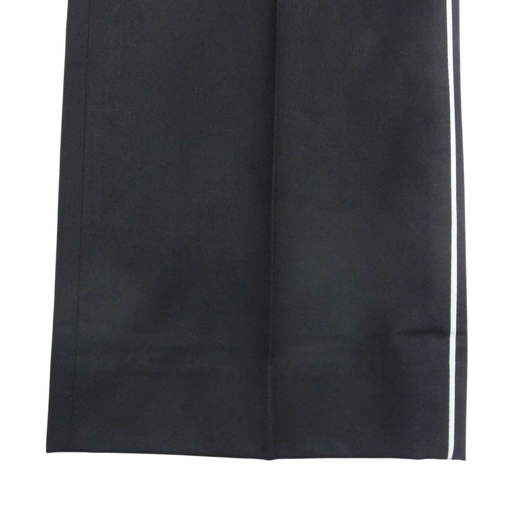 COMME des GARCONS HOMME PLUS コムデギャルソンオムプリュス AD2007 PA-B026 サイドライン テーパード スラックスパンツ ブラック系 M【中古】