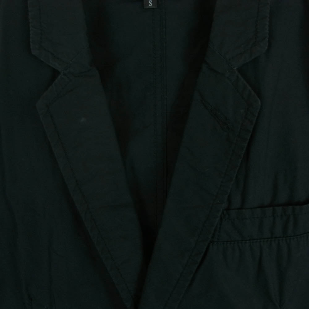 COMME des GARCONS HOMME PLUS コムデギャルソンオムプリュス AD2007 PA-J093 1B 5分袖 綿ジャケット テーラード ジャケット ブラック系 S【中古】