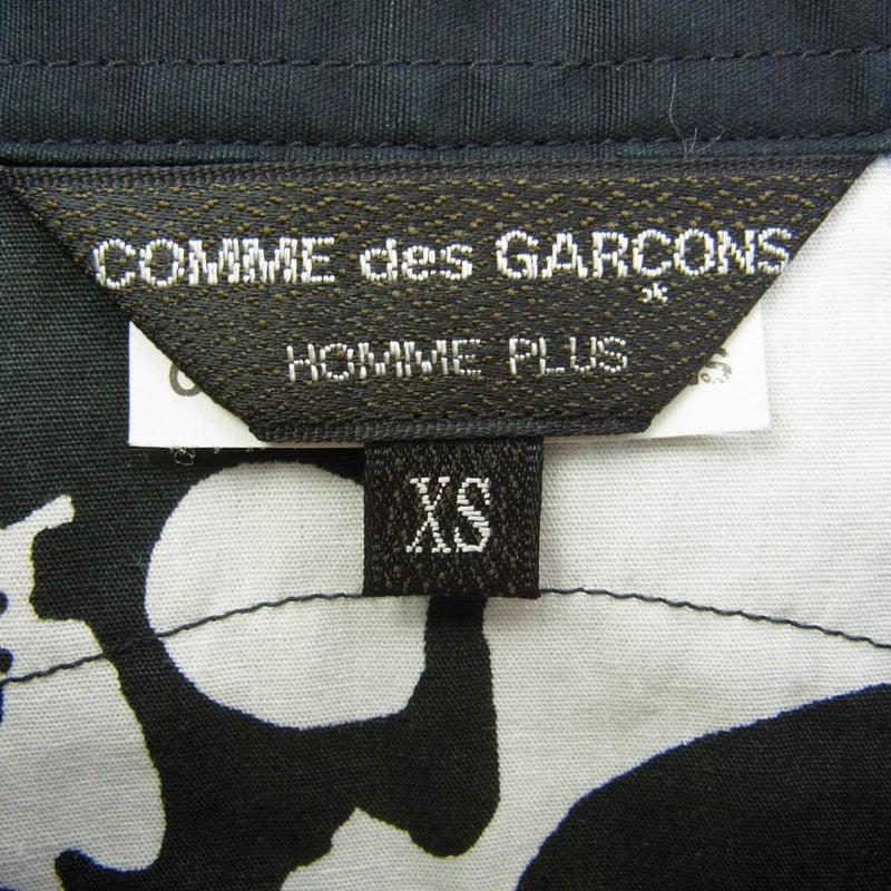 COMME des GARCONS HOMME PLUS コムデギャルソンオムプリュス 11SS AD2010 PG-B006 Skull of Life期 スカルオブライフ期 背面ドクロ切り抜き透かしスカル 切り替え 長袖 バックデザイン シャツ ブラック系 XS【中古】