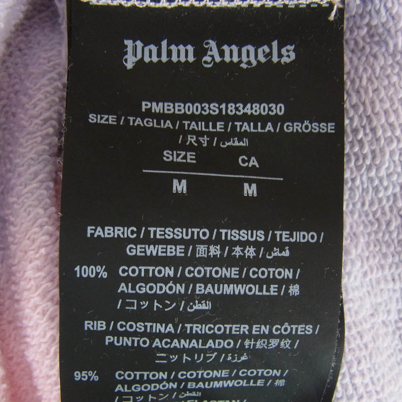 PALM ANGELS パームエンジェルス PMBB003S18348030 LG Gothic Rainbow Hoodie ゴシックロゴプリント レインボー プルオーバー オーバーサイズ パーカー フーディー ピンク系 M【中古】