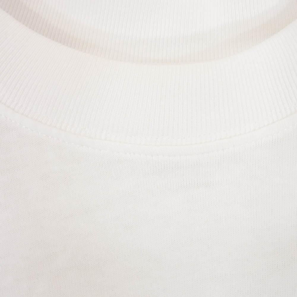 BALENCIAGA バレンシアガ 528382 TAV04 Universal Flow cotton T-shirt ロゴ刺繍 ユニバーサル フロウ コットン オーバーサイズ 半袖 Tシャツ ホワイト系 S【中古】